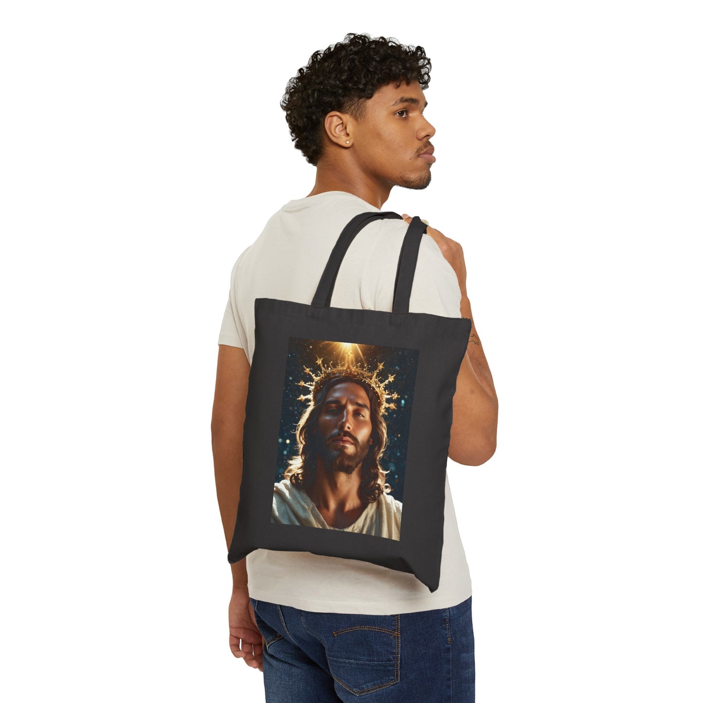 "Jesus Christ is Lord" Cotton Canvas Tote Bag