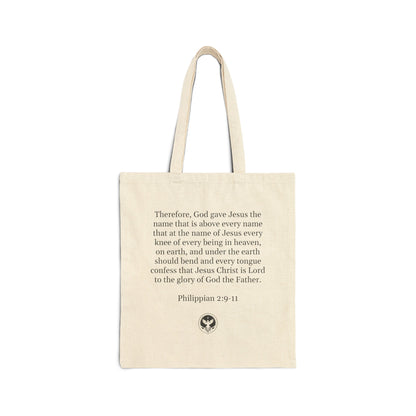 Jesus Christ is Lord Cotton Canvas Tote Bag