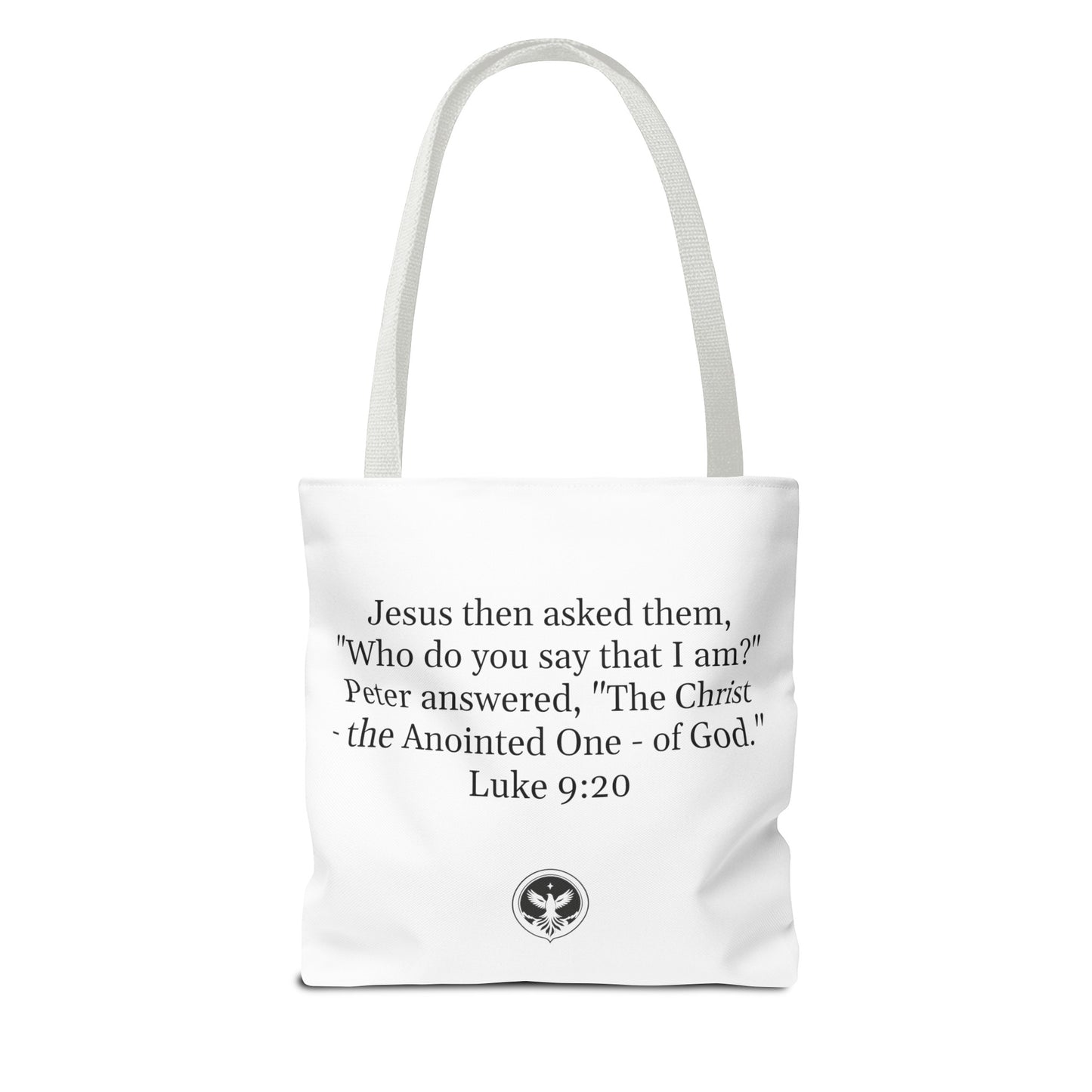 Who do you say that I am" Tote Bag (AOP)