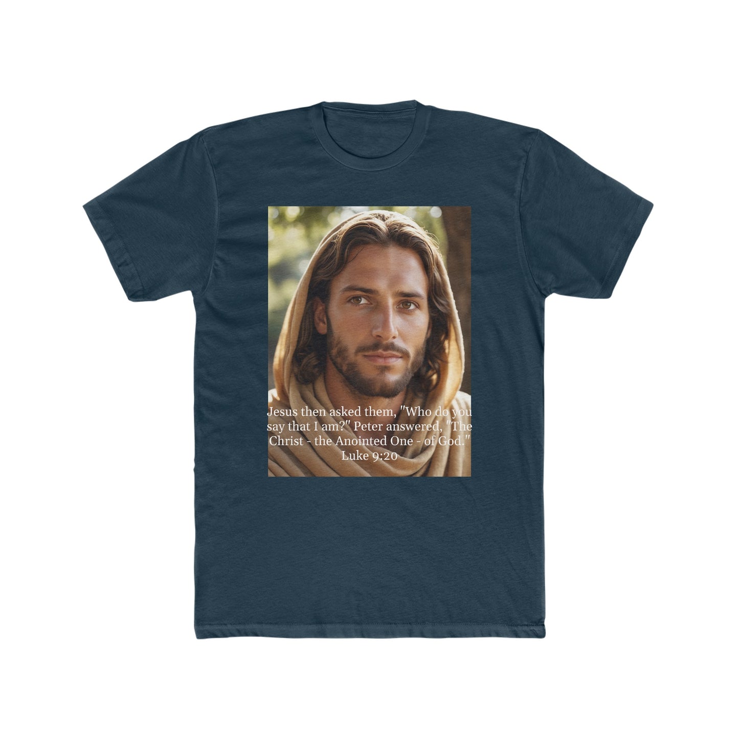"Who do you say that I am" Men's Cotton Crew Tee