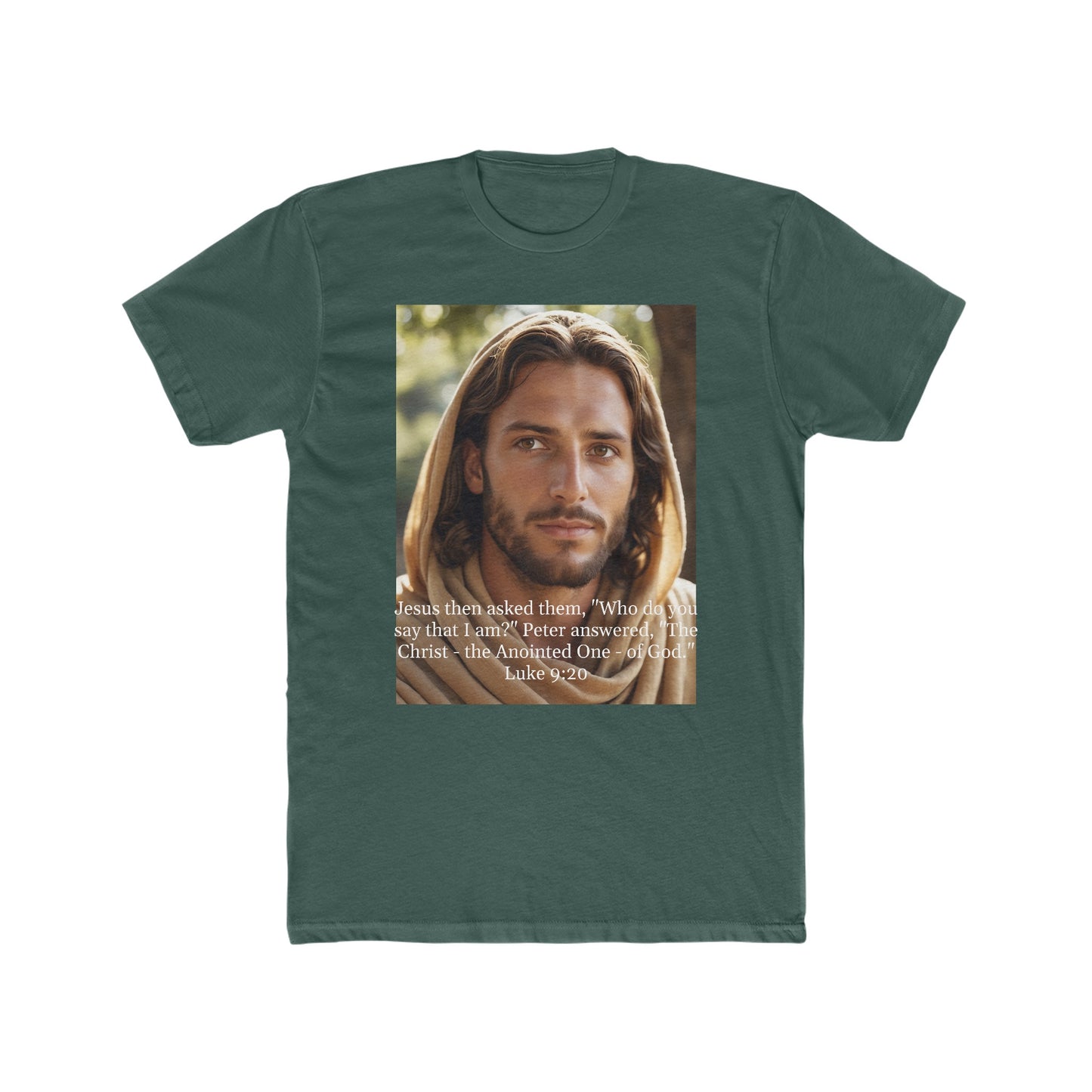"Who do you say that I am" Men's Cotton Crew Tee