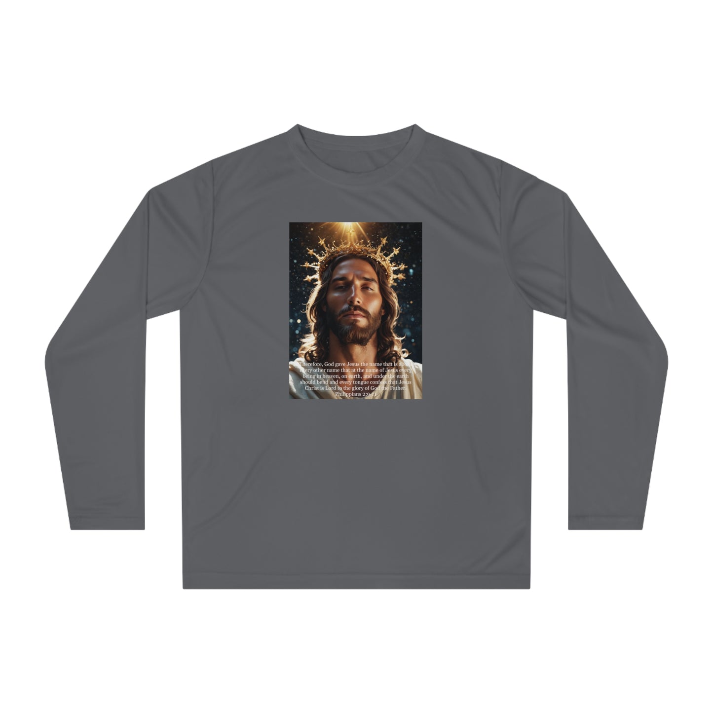 "Jesus Christ is Lord" Unisex Performance Long Sleeve Shirt
